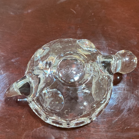 Anchor Hocking pressed glass turtle candy trinket black box from the 1950’s - Picture 7 of 16